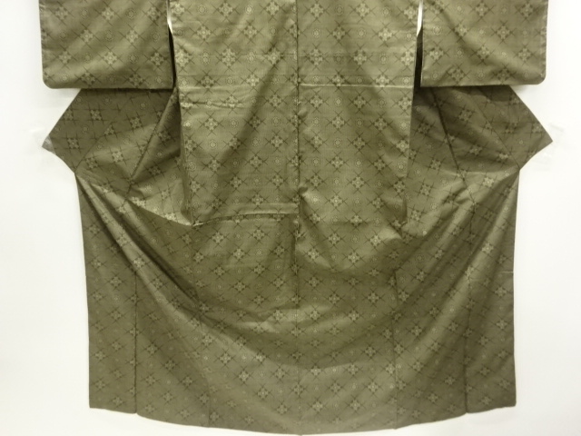  抽象模様織り出し本場泥大島紬着物(5マルキ)